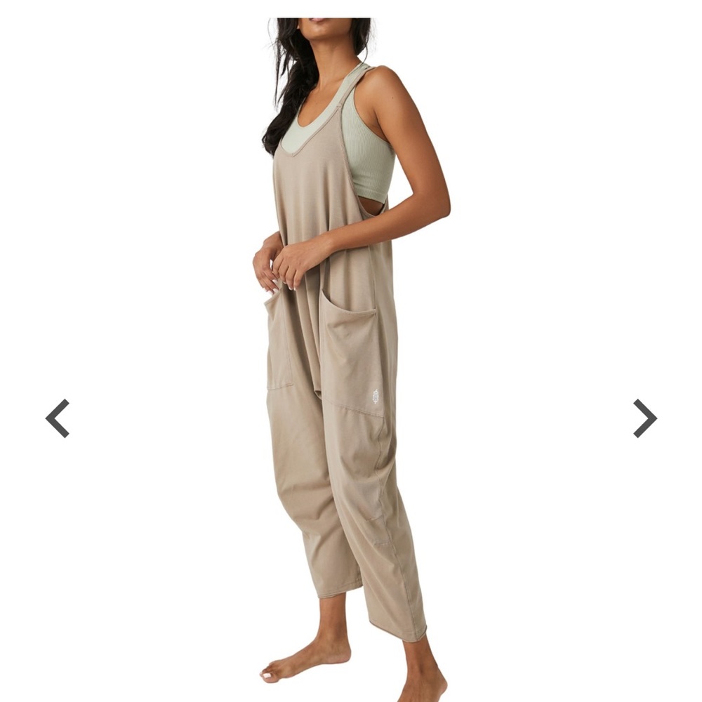 Free People Movement hot shot onsie size Medium color sand tan